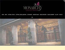Tablet Screenshot of monarch-equestrian.co.uk